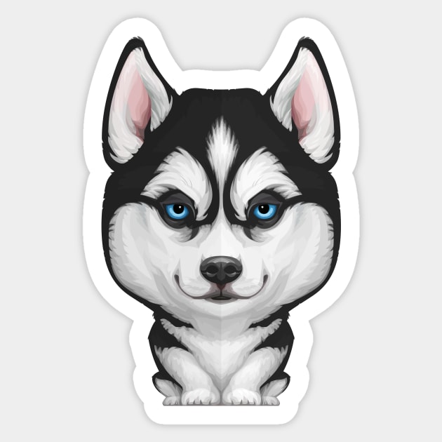 Siberian Husky Sticker by stonemask